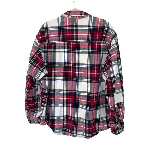 Eddie Bauer Legends Shirt Mens Size XL Plaid Flannel Cotton Button Front Pockets - Picture 2 of 12